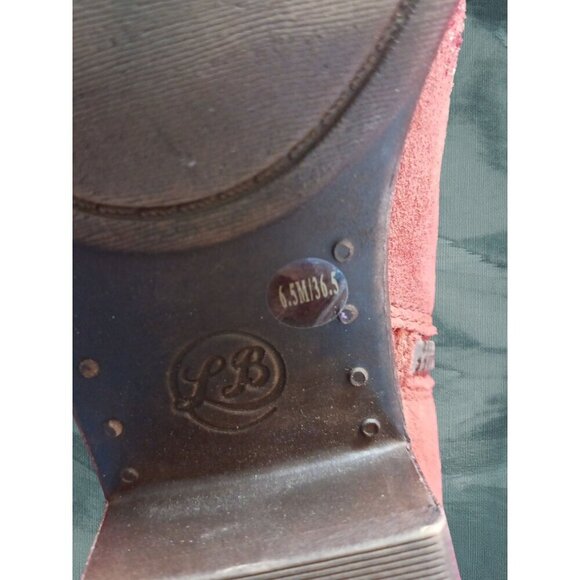 Lucky Brand Ankle Boots With Floral Embroidery Terracota Size 6.5M - Picture 7 of 14